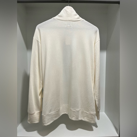 J. Crew Factory Knit Wrap Cardigan Sweater in Ivory size Large NEW - Picture 6 of 10